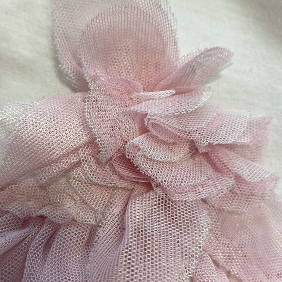 Isabella Chloe Dress Sleeveless White w/ Pink Layered Tule attached Skirt 24 M - Picture 9 of 16